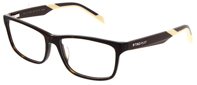 Tag Heuer 0552 Eyeglasses 003 Tortoise/Brown-Ivory Temple 57mm