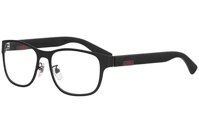 Gucci GG 0013O Metal Square Eyeglasses 55mm