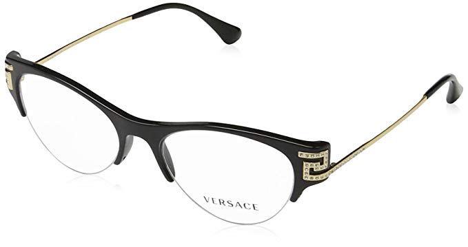 Versace VE3226B Eyeglass Frames GB1-51 - 51mm Lens Diameter Black VE3226B-GB1-51