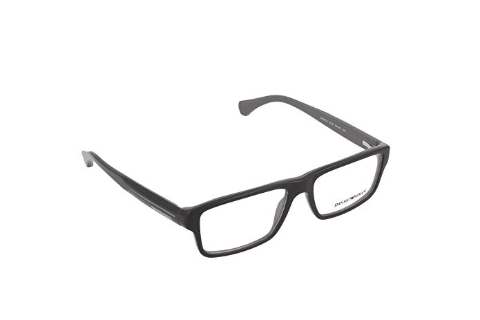 Emporio Armani EA3013 Eyeglass Frames 5102 - Top Black On Grey 54mm