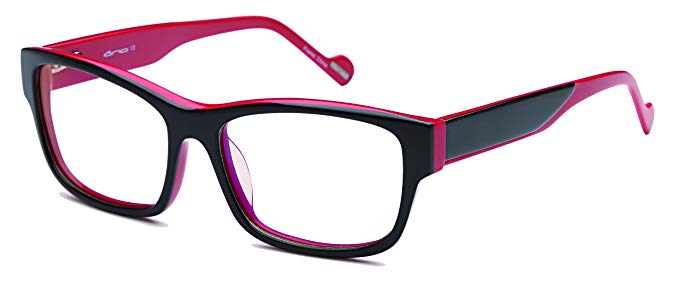 Womens Futuristic Two Tone Prescription Eyeglasses Rxable 54-16-140