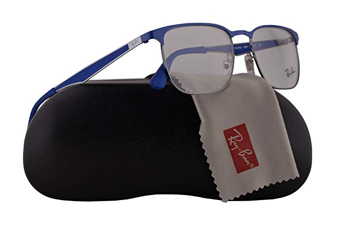 Ray Ban RX6363 Eyeglasses 52-18-145 Grey Blue w/Demo Clear Lens 2889 RX 6363 RB 6363 RB6363