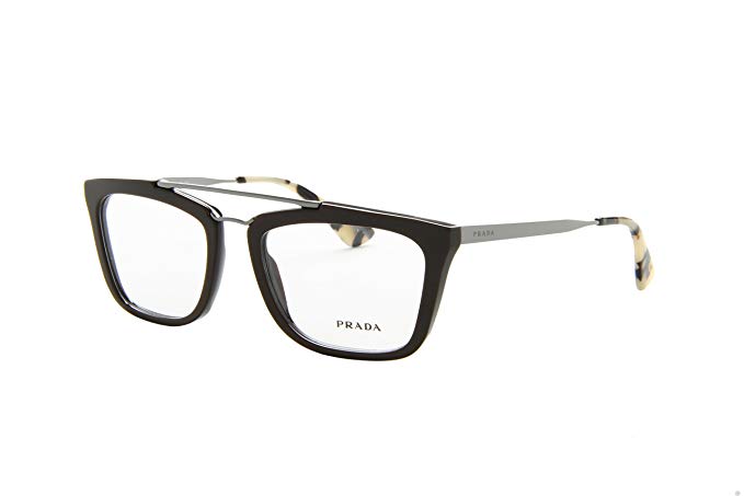 Prada PR18QV Eyeglasses-DHO/1O1 Dark Brown-53mm