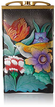 Anuschka Women's Genuine Leather Eyeglasses Case | Hand Painted Original Artwork