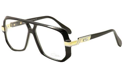 Cazal Legends Eyeglasses 627 001 Black/Gold Square Full Rim Optical Frame 59MM