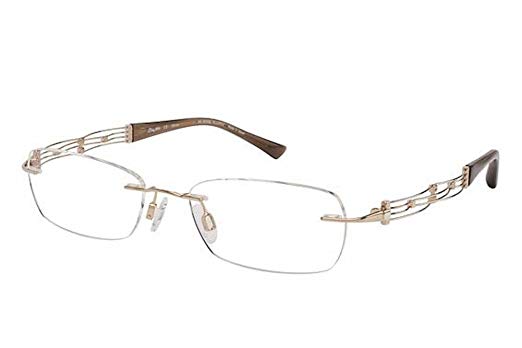 Charmant Line Art Eyeglasses XL2011 XL/2011 GW White Gold Optical Frame 50mm