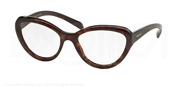 Prada Eyeglasses PR25RV 2AU1O1 Havana 52 18 140