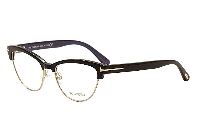 Tom Ford Eyeglasses Frame TF5365 005, Black/Gold Frame, 54