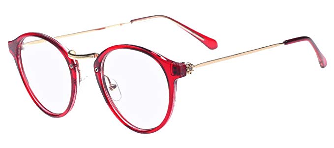 D.King Women Fashion Cat Eyeglasses Frames Clear Lens 48mm