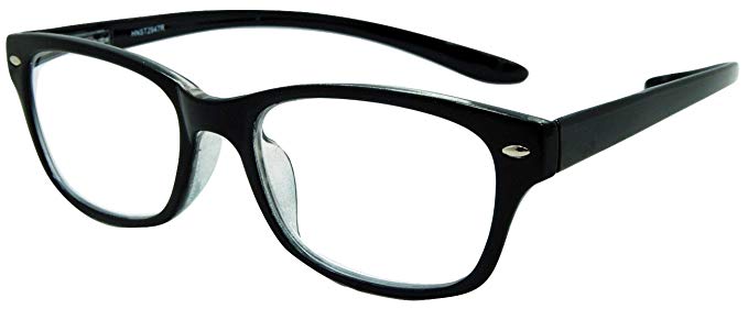 In Style Eyes Rubber Neckin' Classic Lightweight Reading Glasses With Neck Hanging Flexible Frame