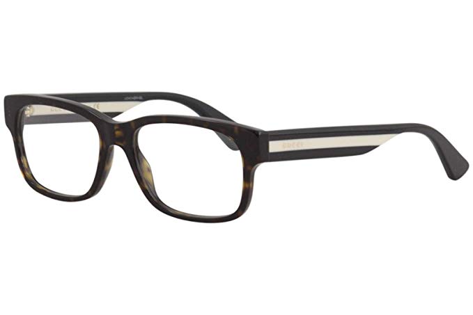 Gucci GG0343O Tri-Color Rectangular Eyeglasses 57 mm