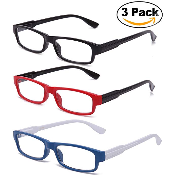 Newbee Fashion - Clear Glasses Squared Spring Hinge Flexible Comfortable Sophisticated Fashion Clear Frames Cosplay Glasses