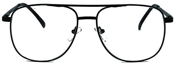 Miami Square Retro Aviator Bifocal Reading Glasses Set