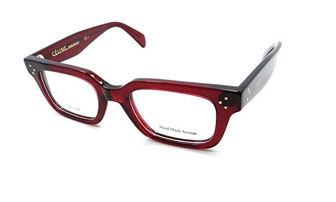 Celine Rx Eyeglasses Frames CL 41344 CR3 47-21-150 Transparent Red Made in Italy