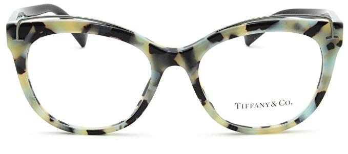 Tiffany & Co. TF 2166 Women Cat-Eye Eyeglasses RX - able Prescription Frame (Beige Havana Blue 8213, 51)