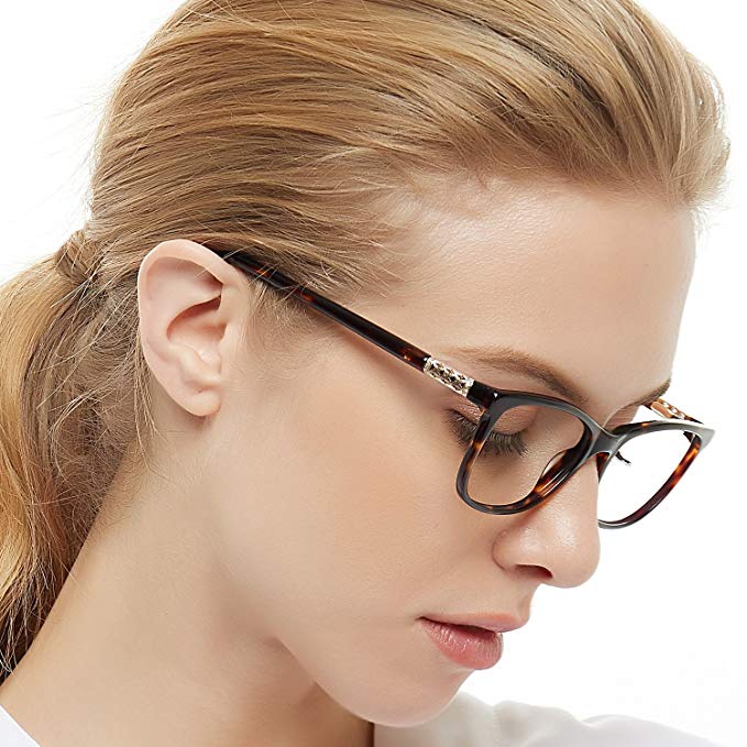 OCCI CHIARI Shining Fashion Acetate Optical Frame Non-Prescription Clear Eyeglasses 50-17-135