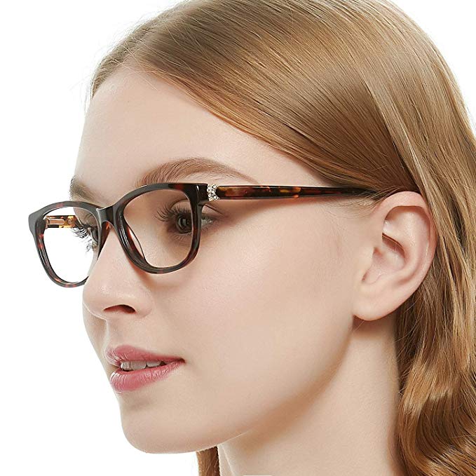 OCCI CHIARI Women Casual Eyewear Frames Non-prescription Clear Lens eyeglasses 50mm