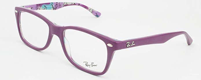 Ray Ban Rx 5228 Top Mat Violet On Tex Camuflag Frame/Demo Lens 53Mm Non-Polarized Eyeglasses