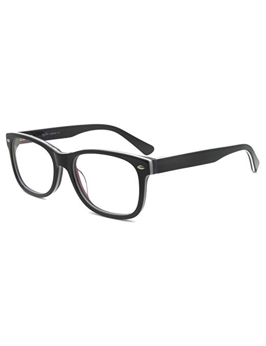 Men Women Brand Design Rivet Optical Frame Rx-able Acetate Eyeglass