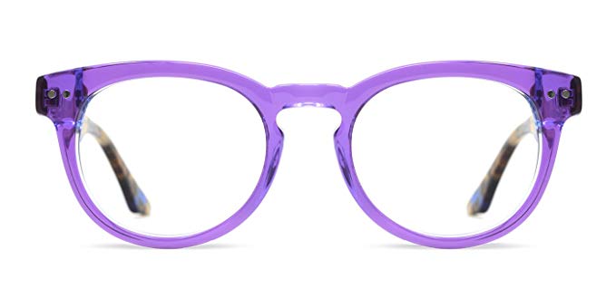 TIJN Acetate Translucent Clear Glasses Frames Eyeglasses for Women