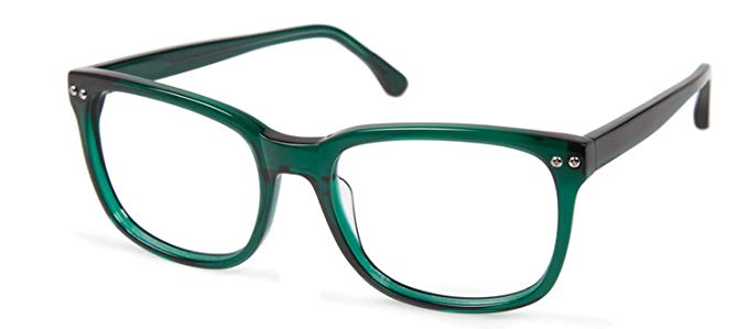 Cynthia Rowley No. 33 Emerald Rectangle Plastic Eyeglasses