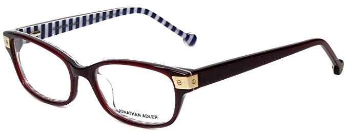 Jonathan Adler Designer Eyeglass Frames JA502-Burgundy in Burgundy 53mm