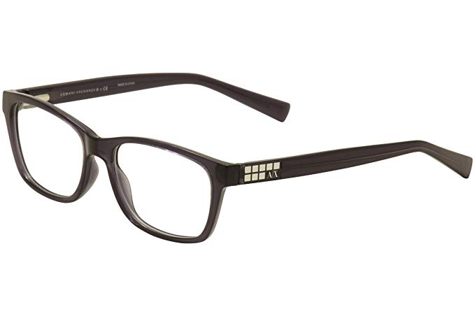 Armani Exchange AX 3006 Women's Eyeglasses Black Transparent 52