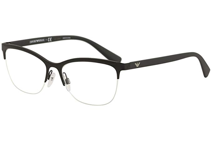 Emporio Armani Eyeglasses EA1068 EA/1068 3001 Matte Black Optical Frame 53mm