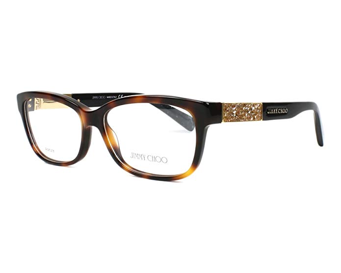 JIMMY CHOO Eyeglasses 110 06VL Havana Black 53MM