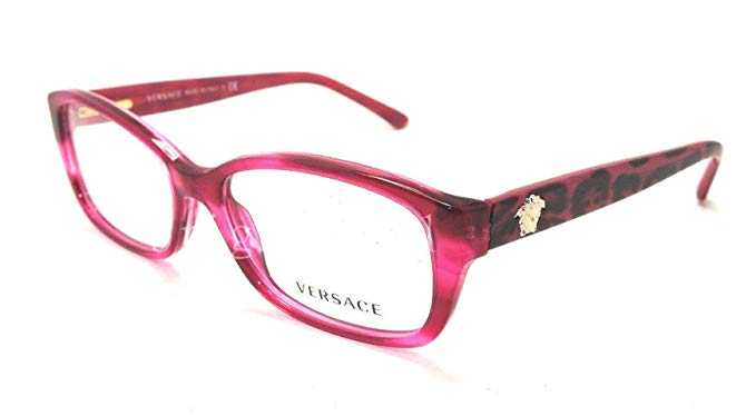 Versace Eyeglasses VE3207 5132 Transparent Fuxia 54 16 140