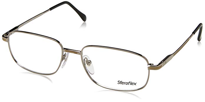 Sferoflex SF 2086 Eyeglasses Styles Silver-Gold Frame w/Non-Rx 52 mm Diameter SF2086-131-52