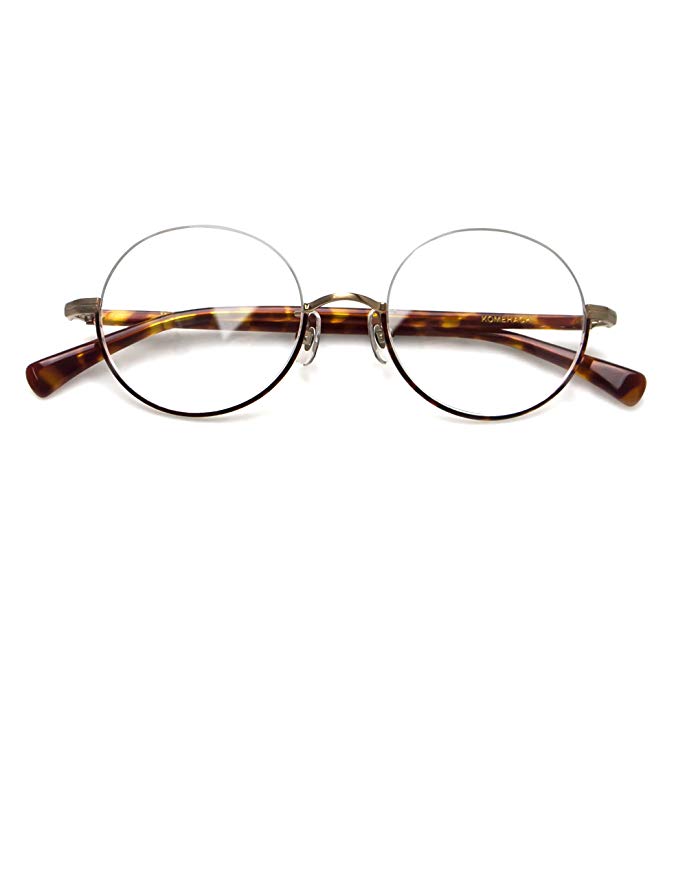 Komehachi - VintageRound Under Semi Rim Clear Lens Eyeglasses Frames RX-Ready