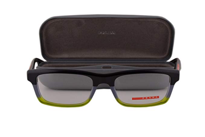 Prada PS07CV Eyeglasses 53-18-140 Black Gray Matte Green TWU1O1 VPS07C