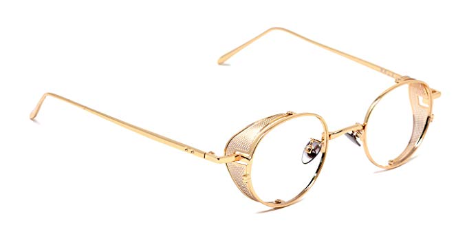 TIJN Vintage Circle Non-Prescription Eyewear Metal Eyeglasses