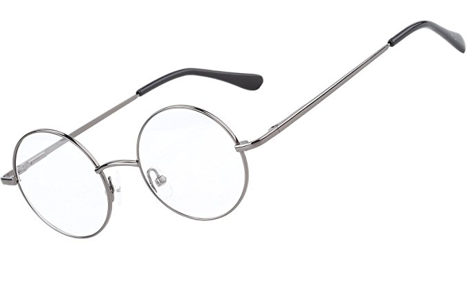 Agstum Retro Round Prescription ready Metal Eyeglass Frame (Small Size)