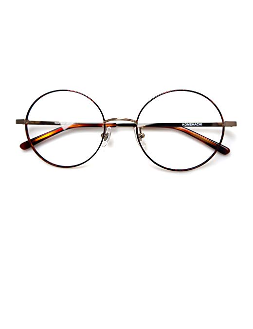 Komehachi - Large Round Slim Light Clear Lens Prescription Eyeglasses ...